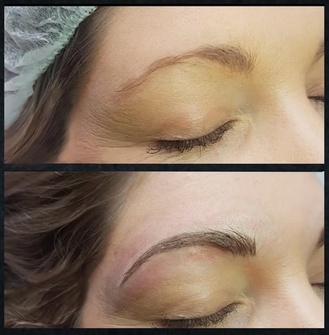 Permanent eyeliner before and after by Kat