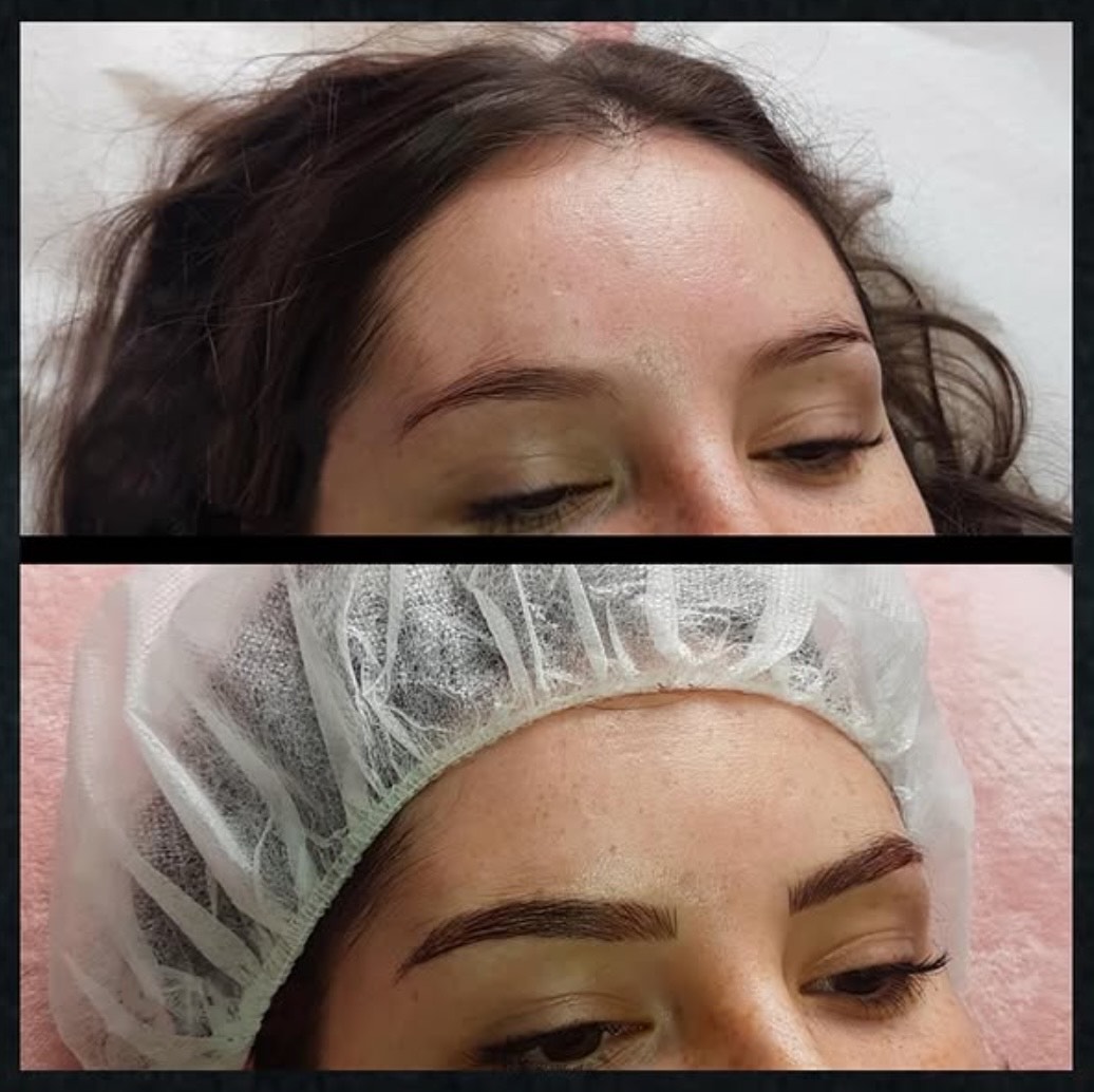 Lip blush before and after by Kat