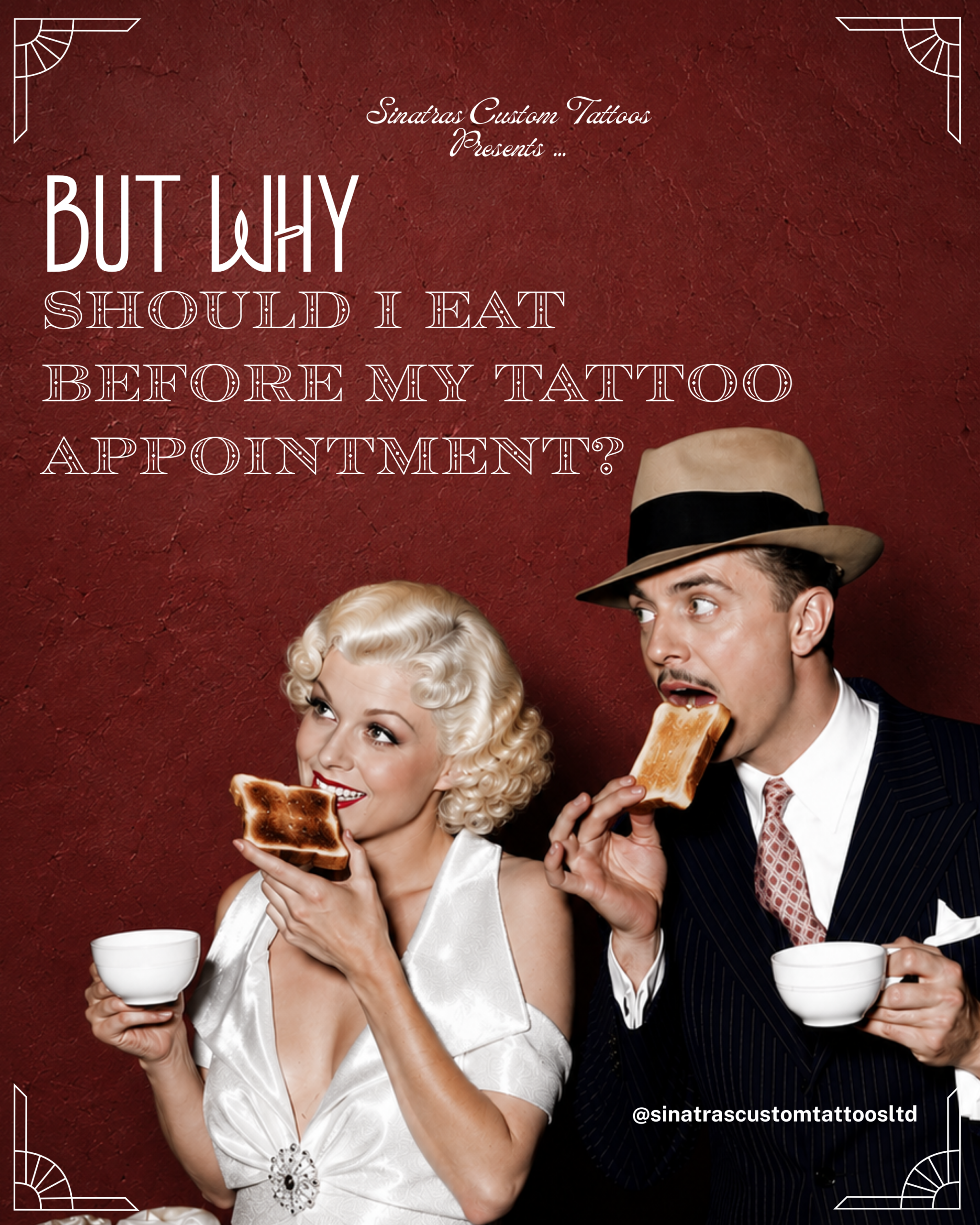 WHY SHOULD I EAT BEFORE MY TATTOO APPOINTMENT?